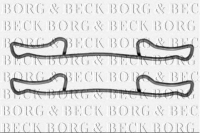 BORG & BECK bbk1462 -  Комплектующие, колодки дискового тормоза